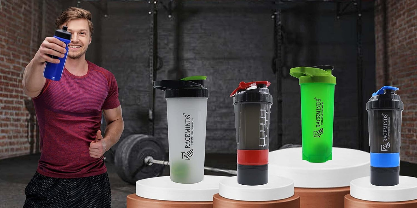 Best Red 700ml Gym Shaker Bottle: Leakproof Protein Shake Mixer, BPA-Free