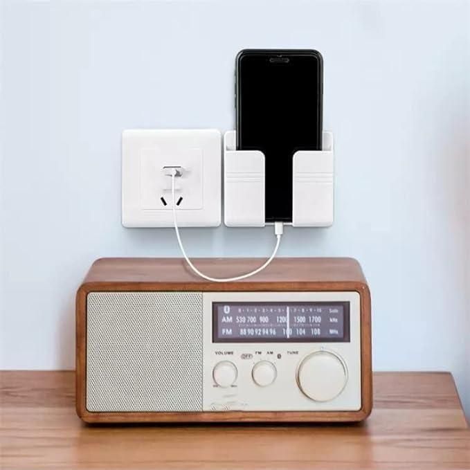 No-Drill Wall Phone Holder | Strong Adhesive | Perfect for Charging & Storage