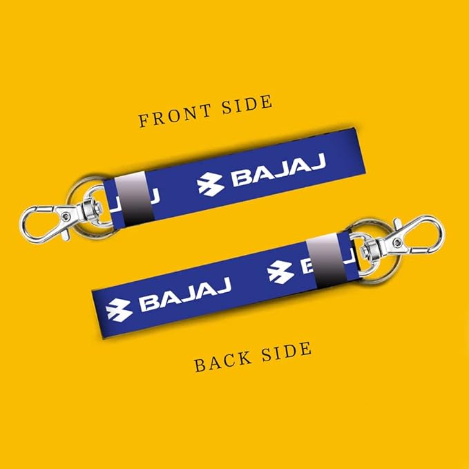 Bajaj Bike Rider Printed Lanyard Keychain – 7 Inch Tag Holder for Bikes & Cars (Unisex) (Copy) (Copy)