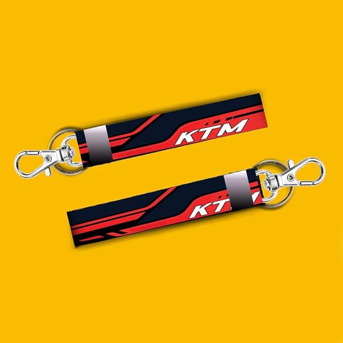 Premium 7'' Bike Rider Keychain Tag Holder - KTM Print on Durable Lanyard for All Bikes, Cars. Keychains for Rider Boys & Girls - KEYLANYARD-001 (Copy) (Copy) (Copy)