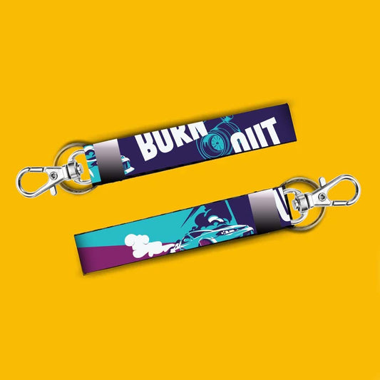 Premium 7" Bike Rider's Keychain Tag Holder | Retro Design, Perfect for All Bikes & Cars - KEYLANYARD-0011