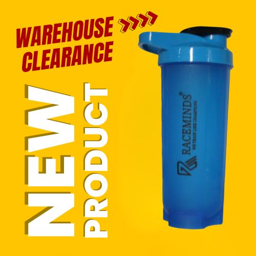 Best Blue 700ml Gym Shaker Bottle: Leakproof Protein Shake Mixer, BPA-Free