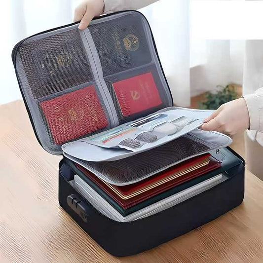 Multi-Layer Waterproof Document Organizer – Secure Storage Bag for Files & Travel
