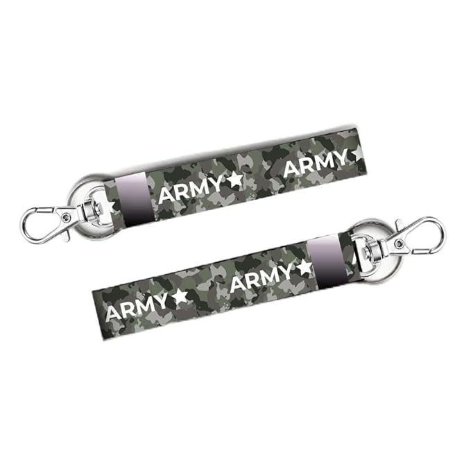 Premium 7'' Bike Rider Keychain Tag Holder - Army Print on Durable Lanyard for All Bikes, Cars. Keychains for Rider Boys & Girls - KEYLANYARD-001 (Copy)