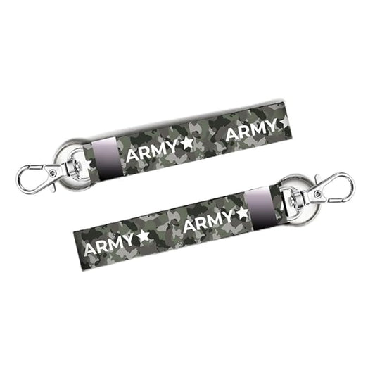 Premium 7'' Bike Rider Keychain Tag Holder - Army Print on Durable Lanyard for All Bikes, Cars. Keychains for Rider Boys & Girls - KEYLANYARD-001 (Copy)