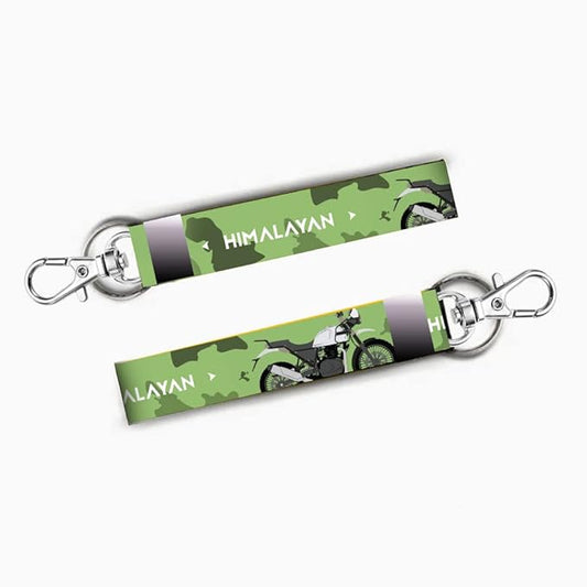 Premium 7'' Bike Rider Keychain Tag Holder - Himalayan Print on Durable Lanyard for All Bikes, Cars. Keychains for Rider Boys & Girls - KEYLANYARD-001