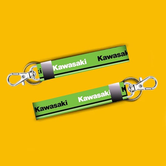 Kawasaki Bike Rider Printed Lanyard Keychain – 7 Inch Tag Holder for Bikes & Cars (Unisex)
